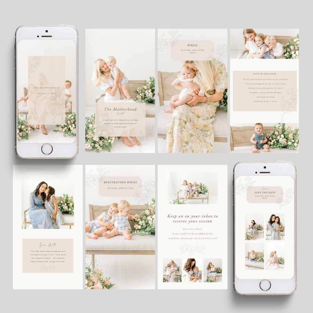 Instagram Story & Reel Template: Motherhood Event - CANVA Template