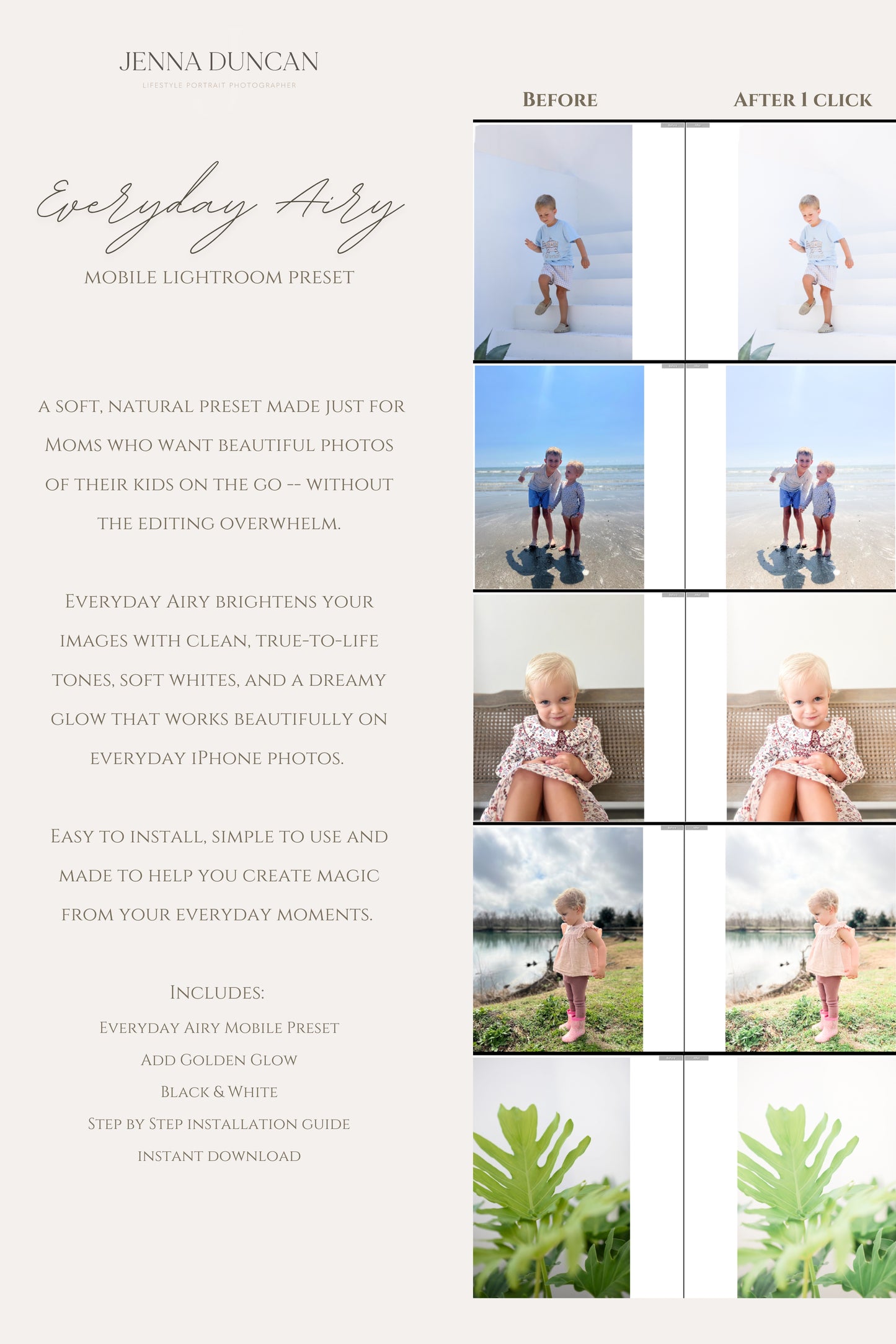 Lightroom Mobile Preset - Everyday Airy