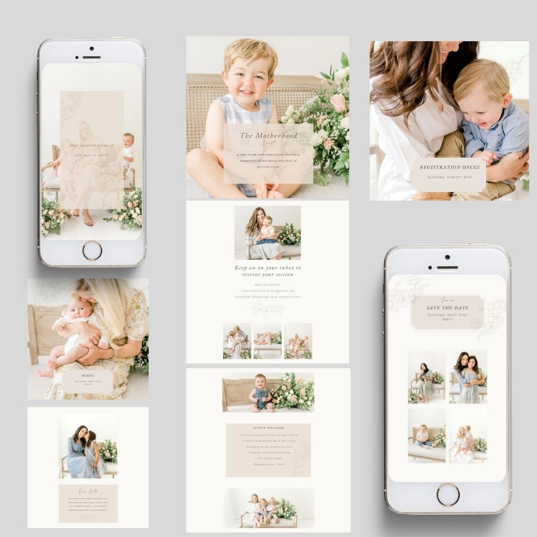 Instagram Post Template: Motherhood Event - CANVA Template