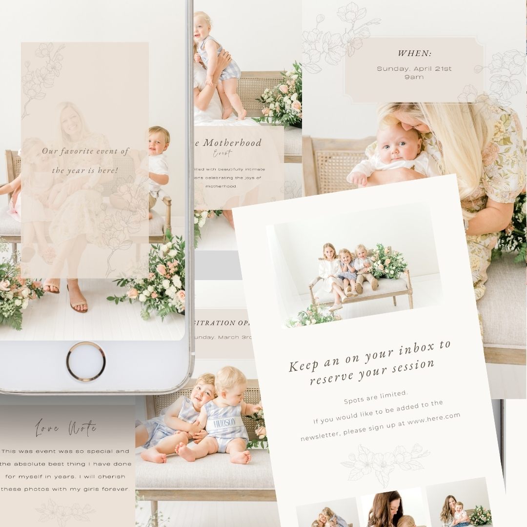 Instagram Story & Reel Template: Motherhood Event - CANVA Template