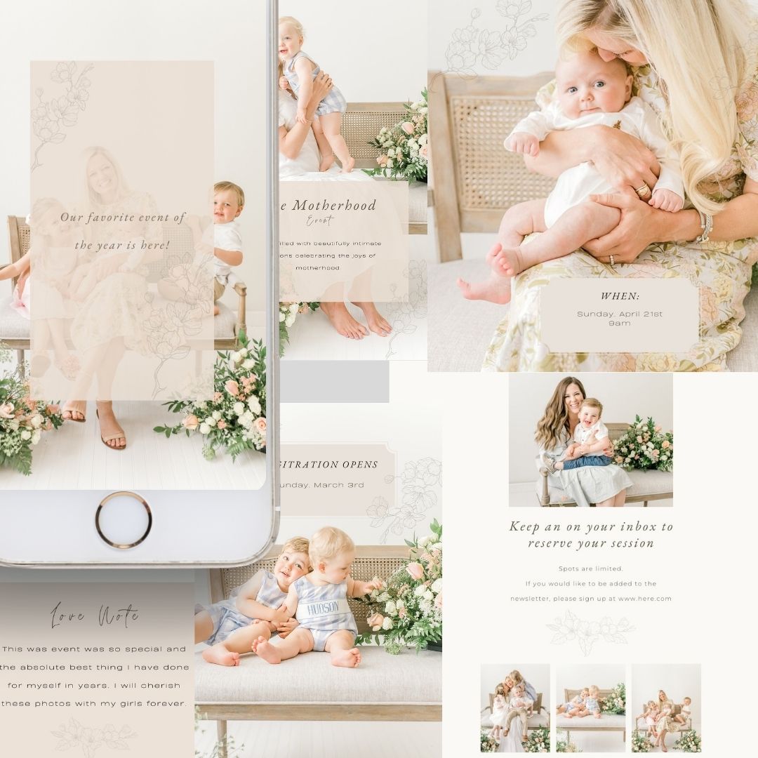 Instagram Post Template: Motherhood Event - CANVA Template