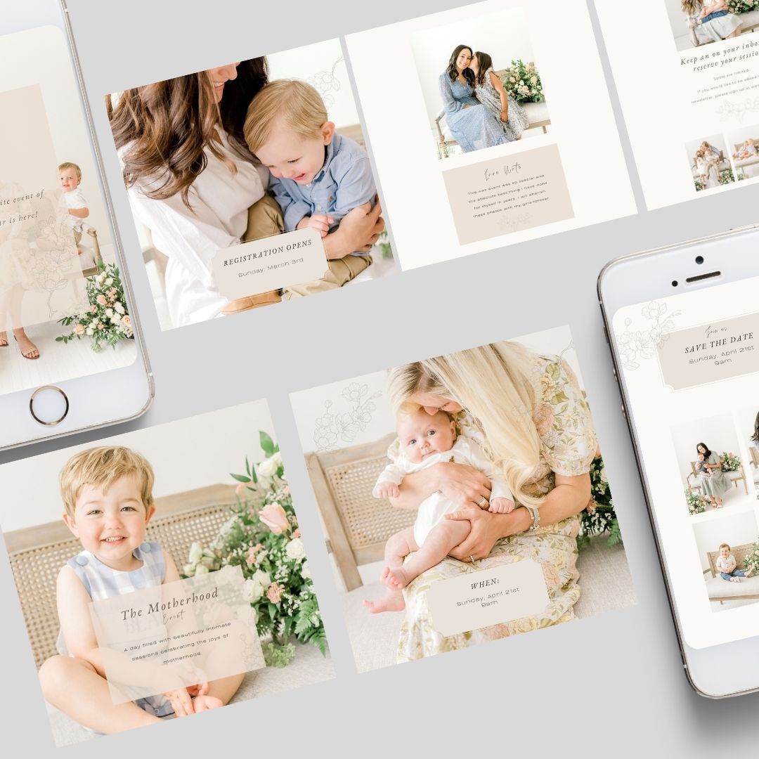 Instagram Post Template: Motherhood Event - CANVA Template