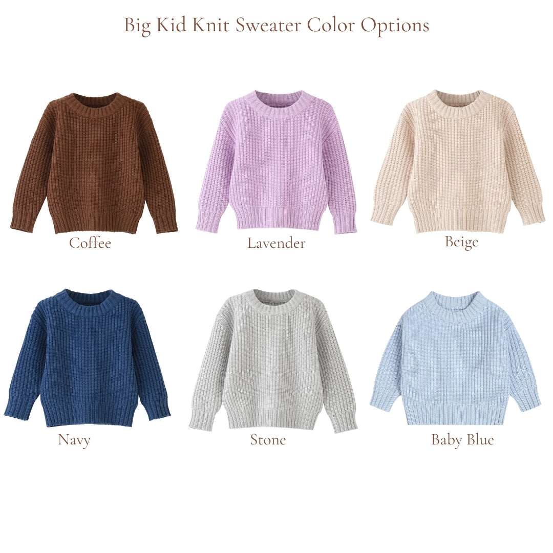 Big Kid Sweater with name AND design